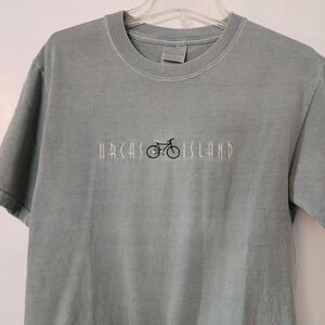 S Vintage Gray Orcas Island T Shirt, Tourist Top